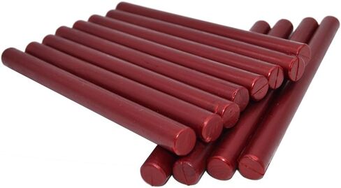 16 Pieces Glue Gun Sealing Wax Sticks in Metallic Red for Mini Glue Gun, Great Decor for Letter, Wedding Invitations, Cards Envelopes, Snail Mails, Wine Packages, Gift Wrapping in Saudi Arabia
