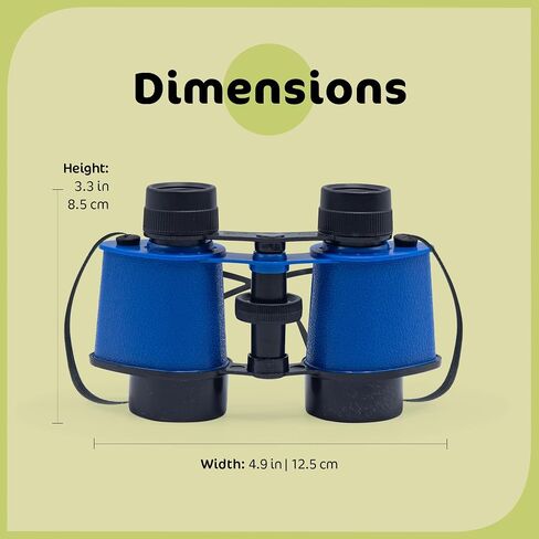 SRENTA 3.5" x 5" Toy Binoculars with Neck String, Novelty Binoculars for Children, Sightseeing, Bird Watching, Wildlife, Outdoors, Pack of 6 in Saudi Arabia