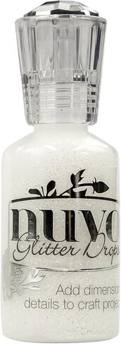 Nuvo Glitter Drops 1.1oz-White Blizzard in Kuwait