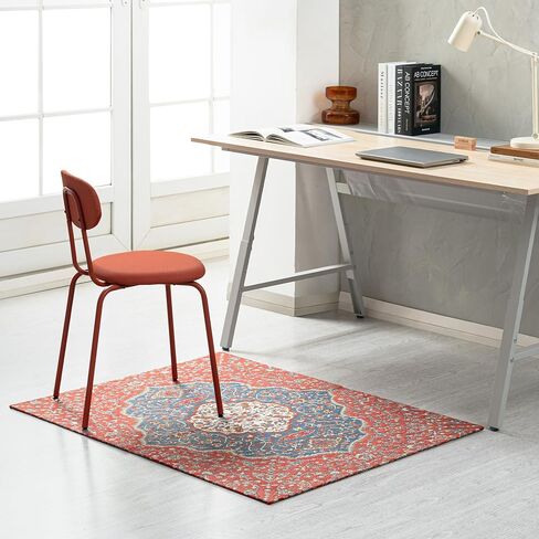 سجادة كرسي مكتب أنجي ماونتن لجميع الأسطح - مضادة للانزلاق، سهلة التدحرج، سجادة مكتب مكتبية ممتازة لحماية الأرضيات الصلبة، مصممة حصريًا للمكاتب المنزلية، مكناس (36 × 48) in Kuwait