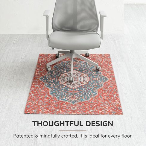 سجادة كرسي مكتب أنجي ماونتن لجميع الأسطح - مضادة للانزلاق، سهلة التدحرج، سجادة مكتب مكتبية ممتازة لحماية الأرضيات الصلبة، مصممة حصريًا للمكاتب المنزلية، مكناس (36 × 48) in Kuwait
