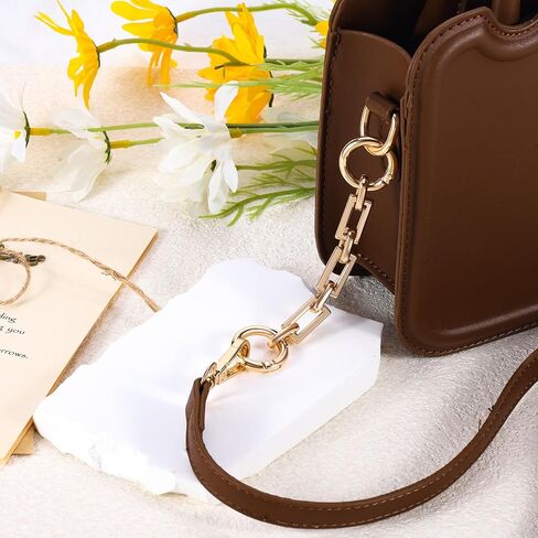 2Pcs Bag Extender Chain Metal Pearl Double Purse Strap Extenders for Handbags Crossbody Bag Gold Purse Extender Chain Purse Strap Replacement Black White Purse Accessories Bag Charms Mobile Phone Case in Saudi Arabia