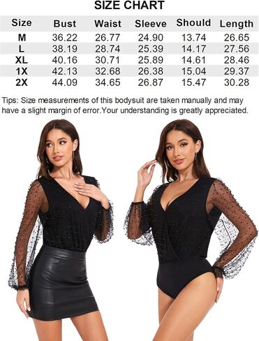 Women's Sexy V Neck Rhinestone Bodysuit Pearl Top Mesh Long Sleeve Wrap Blouse Body Suit Sparkly Concert Outfit in Saudi Arabia