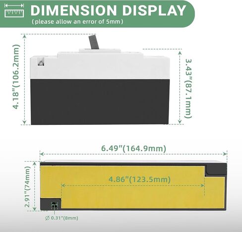 قاطع دائرة التيار المستمر، 200 أمبير 500 فولت 1P MCCB مفتاح فصل البطارية المقاومة للماء # للطاقة الرئيسية/الطاقة الشمسية/UPS/محطة الطاقة/الخلايا الكهروضوئية/البطارية/قواطع الدائرة المصبوبة لمركز البيانات in Kuwait