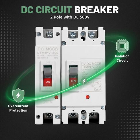 قاطع دائرة التيار المستمر، 200 أمبير 500 فولت 1P MCCB مفتاح فصل البطارية المقاومة للماء # للطاقة الرئيسية/الطاقة الشمسية/UPS/محطة الطاقة/الخلايا الكهروضوئية/البطارية/قواطع الدائرة المصبوبة لمركز البيانات in Kuwait