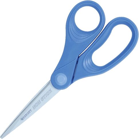 Westcott Non Stick Scissors, Blue, 8" Straight, Single in Saudi Arabia