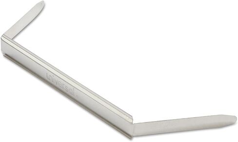 Universal UNV81011 2.75 in. Center to Center 1 in. Capacity 2-Piece 2-Prong Paper Fastener Base - Silver (100/Box) in Saudi Arabia
