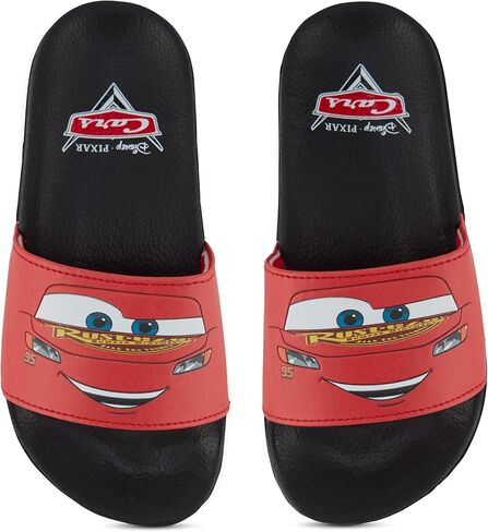 Disney Boys Pixar Cars Slide Sandals - Lightning McQueen Shoes - Lightning McQueen, Toe Mater, Doc Hudson, and Sally Carrera Slides in Saudi Arabia