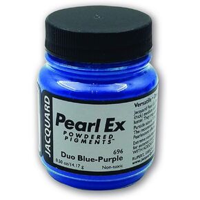 Jacquard Pearl-Ex Pigment, Creates Metallic or Pearlescent Effect, 5 Ounce Jar, Duo Blue-Purple