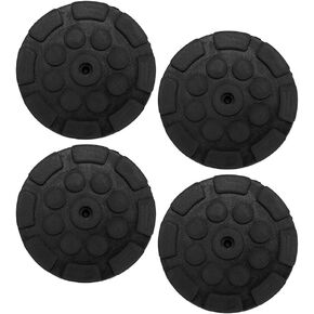 Car Auto Jacking Lift Pads, Pack of 4 Heavy Duty Round Lifting Pads Car Round Rubber Arm Pads Auto Jacking Lift Pads Weightlifter Car Lift Tool Accessories, Black