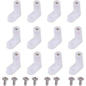 Hilitand 100pcs L Type Mounting Feet, 2cm L Type PCB Mounting Feet with Screw for Arcade Gaming Board Replacement Parts