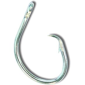Mustad Classic 2 Extra Strong in Line Point Duratin Circle Fishing Hook | Strong for Heavy Tuna | Fewer Deep Hooks For Catch and Release, [Size 14/0,Pack 100]