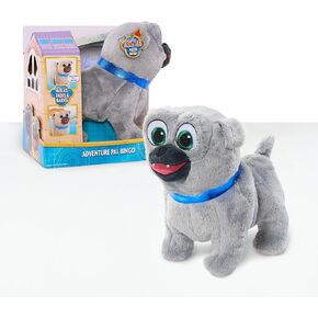 Disney Junior Puppy Dog Pals Adventure Pals Plushie Walking and Barking Bingo, Officially Licensed Kids Toys for Ages 3 Up by Just Play