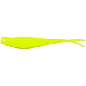 Z-man, Scented Jerk Shadz Soft Bait, Freshwater/Saltwater, 7" Length, Chartreuse, Package of 4