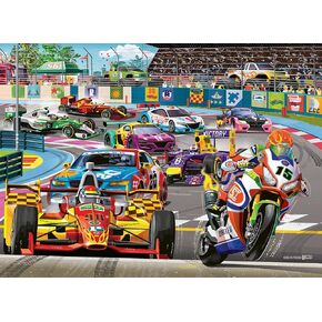 Ravensburger Racetrack Rally 60 Piece Jigsaw Puzzle for Kids - Every Piece is Unique, Pieces Fit Together Perfectly