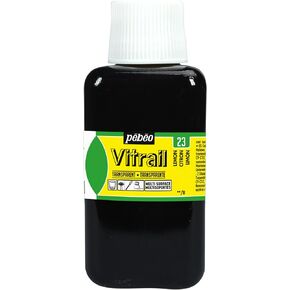 Pebeo Vitrail, Stained Glass Effect Paint, 250 ml Bottle - Lemon, 8.45 Fl Oz (Pack of 1)