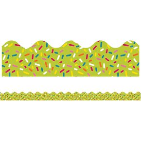 Carson Dellosa School Pop Lime Sprinkles Scalloped Bulletin Board Borders in Kuwait