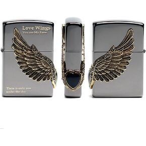 Zippo Love Wings BI Lighter Genuine Authentic Original Packing 6 Flints Set