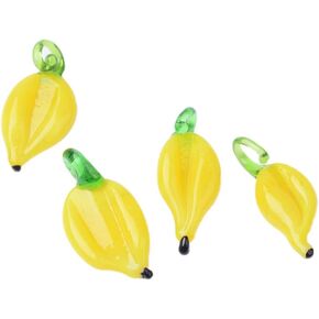 10 قطعة من المعلقات المصنوعة يدويًا من Lampwork فضفاضة من زجاج الذرة حلية على شكل مزرعة خضروات صفراء طرية على شكل ذرة متدلية أقراط متدلية لأساور ذاتية الصنع وقلائد وحلقات ساحرة لصنع المجوهرات ثقب 1.5-3.5 مم in Kuwait