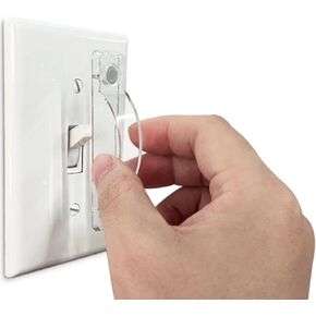 Wall Switch Guard, 6pack Light Switch Guard Cover Clear Switch Board and Socket Cover Light Switch Baffle Child Protection Protect Lights or Circuits from Accidental Opening (6) in Kuwait