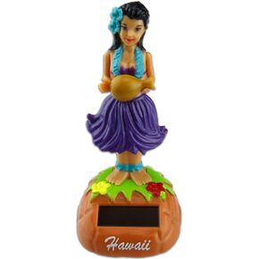 Hinu IPU Hula Girl Solar Dashboard Doll