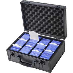 D DACCKIT Toploader Storage Box with Card Dividers for 530 3" x 4" 35pt Rigid Card Holders for Trading Cards & Sports Cards Compatible with Top Loaders & Magnetic Card Holders in Kuwait