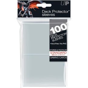 Konami - Ultra Pro Sleeves | Standard Card Deck Protectors | Pack of 100 | Clear