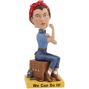 Royal Bobbles Rosie The Riveter Cultural Icon Collectible Bobblehead Statue