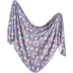 Copper Pearl Large Premium Knit Baby Swaddle Receiving Blanket Hope