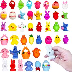 48 Pack St Patrick's Day Mochi Squishy Toys Mini Cute Squeeze Toy Stress Reliever Anxiety Shcool Classmates Party Favors,St Patrick's Day Gift