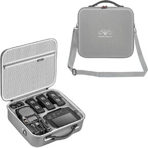 حقيبة حمل Mavic 3 Pro، حقيبة محمولة من جلد البولي يوريثان مع حزام كتف لـ DJI Mavic 3 Pro مع وحدة تحكم DJI RC Pro Fly More/Cine Premium Combo Accessories in Kuwait