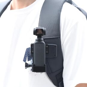 360° Rotation Backpack Strap Mount Quick Clip Mount with Expansion Adapter Mount Accessories Compatible with DJI Osmo Pocket 3