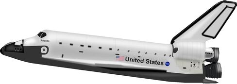 Large NASA Space Shuttle Ship Aircraft Wall Decal Sticker Boys Bedroom Airplane Wall Decor Decoration Peel and Stick Kids Room in Saudi Arabia