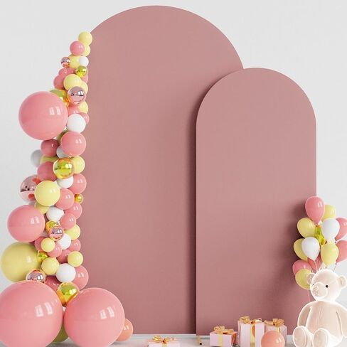 Wokceer Arch Backdrop Cover Beige Arch Covers Stretchy Backdrop Set of 2 in Kuwait