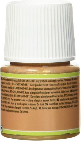 Pebeo Vitrea 160 Water-Based Acrylic Paint for Glass (Oven Baked), Shimmer Color, 1.6 fl oz (45 ml), Shimmer Gold 67 in Saudi Arabia
