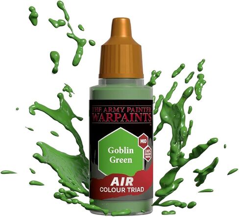 The Army Painter Warpaint Air Goblin Green - طلاء مائي أكريليك غير سام شديد الصبغة للعب الأدوار على الطاولة وألعاب الطاولة وألعاب الحرب نموذج مصغر للرسم in Saudi Arabia
