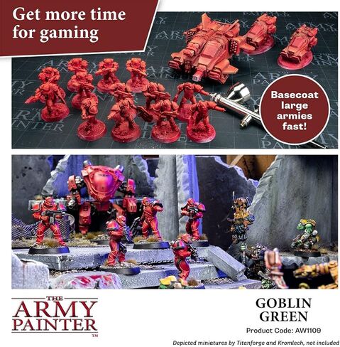 The Army Painter Warpaint Air Goblin Green - طلاء مائي أكريليك غير سام شديد الصبغة للعب الأدوار على الطاولة وألعاب الطاولة وألعاب الحرب نموذج مصغر للرسم in Saudi Arabia