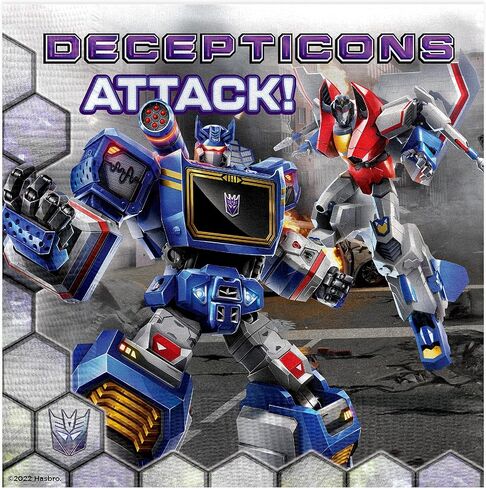 Treasures Gifted Officially Licensed Transformers Napkins - 16ct Transformers Party Napkins - Transformers Party Supplies - Transformers Birthday Party Supplies - Transformers Birthday Decorations in Saudi Arabia
