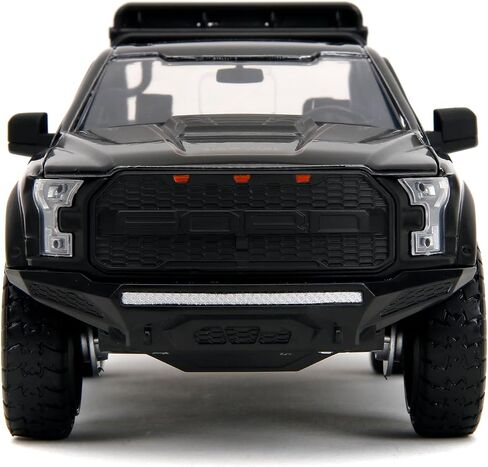سيارة مصبوبة باللون الوردي مقاس 1:24 W5 2017 Ford F-150 Raptor مع قاعدة، ألعاب للأطفال والكبار (تصميمات صحراوية سوداء/إدمانية) in Saudi Arabia