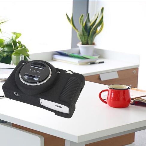 غطاء حماية من السيليكون ZV-1F، غطاء إطاري لهاتف Canon Sony ZV-1F، جراب كاميرا من جل السيليكون متوافق مع Sony ZV-1F (أسود) سهل التركيب in Kuwait