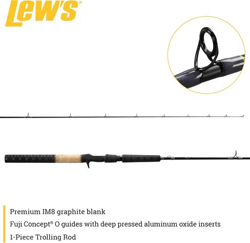 Lew's Speed Stick 6'6"-1 Medium Flat Line Trolling Walleye Rod in Saudi Arabia