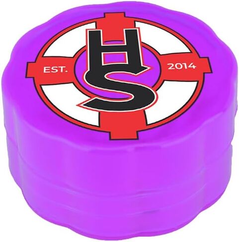 Herb Saver 2-Piece Herb Grinder - Medical Grade Plastic Grinder with Razor Sharp Teeth, Pocket-Sized, Durable & Portable - Ideal for Grinding Herbs and Spices(Black) in Saudi Arabia