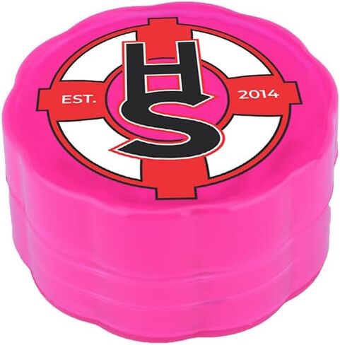 Herb Saver 2-Piece Herb Grinder - Medical Grade Plastic Grinder with Razor Sharp Teeth, Pocket-Sized, Durable & Portable - Ideal for Grinding Herbs and Spices(Black) in Saudi Arabia