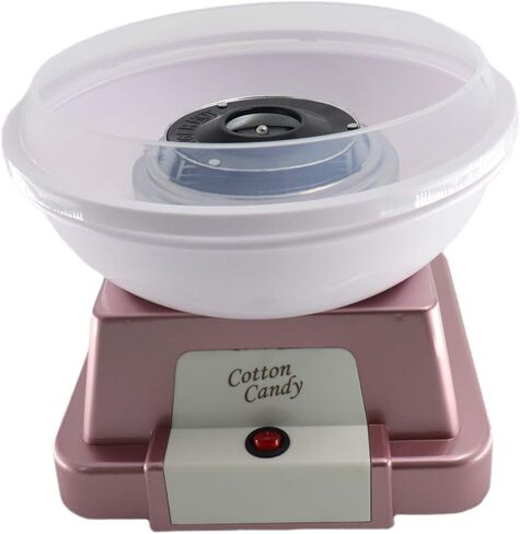 ماكينة حلوى القطن للأطفال، صانعة حلوى القطن لهدايا عيد الميلاد، هدايا عيد الميلاد مع 10 أعواد ومغرفة واحدة (وردي) in Kuwait