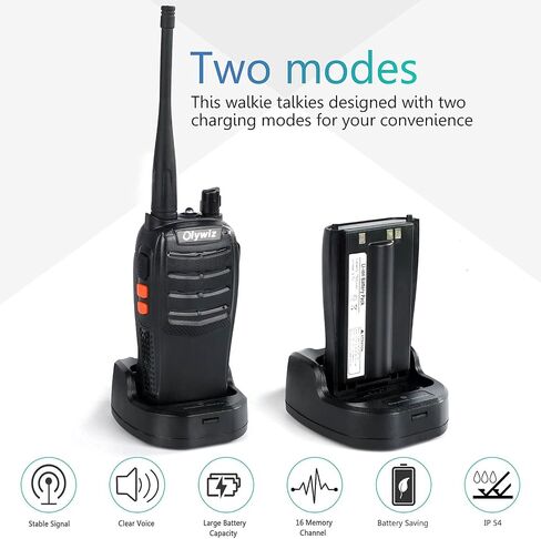 Walkie Talkies GMRS Radio for Adults Long Range Rechargeable 2 Way Radio with Flashlight for School Business Family 2 Pack in Saudi Arabia