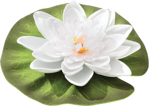 Mixed Floating Lilies, Plastic Floating Lily, 5 ½" Diameter, Pond/Aquarium Decorations (Pack of 2) in Saudi Arabia