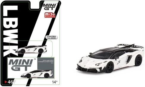نموذج سيارة مصغر حقيقي LB-Silhouette يعمل متوافق مع Lamborghini Aventador GT EVO 1/64 Diecast Model Car MGT00467 in Saudi Arabia