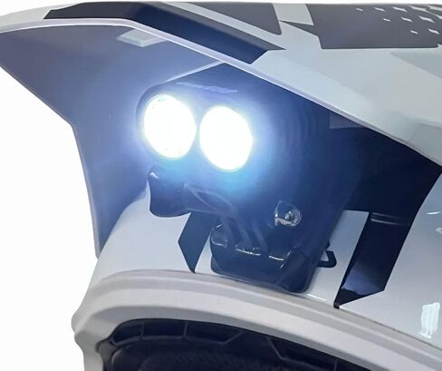 دانجو ديزاين | مجموعة إضاءة LED للخوذة | 2,100 لومن | بطاريات قابلة للشحن طويلة الأمد | إرفاق سريع | ثلاثة إعدادات لطاقة الإخراج | 3 ساعات في وضع الطاقة العالية in Kuwait