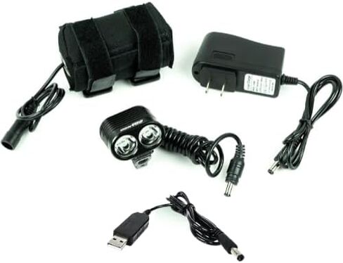 دانجو ديزاين | مجموعة إضاءة LED للخوذة | 2,100 لومن | بطاريات قابلة للشحن طويلة الأمد | إرفاق سريع | ثلاثة إعدادات لطاقة الإخراج | 3 ساعات في وضع الطاقة العالية in Kuwait