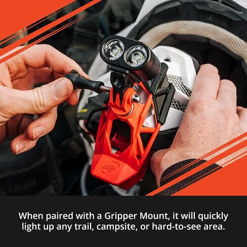 دانجو ديزاين | مجموعة إضاءة LED للخوذة | 2,100 لومن | بطاريات قابلة للشحن طويلة الأمد | إرفاق سريع | ثلاثة إعدادات لطاقة الإخراج | 3 ساعات في وضع الطاقة العالية in Kuwait